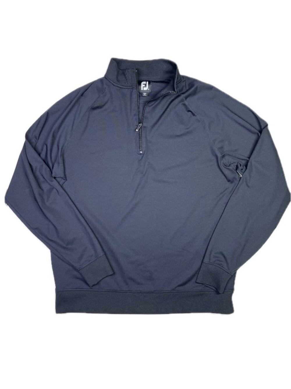FootJoy Size L Black 1/4 Zip Pullover Golf Nylon